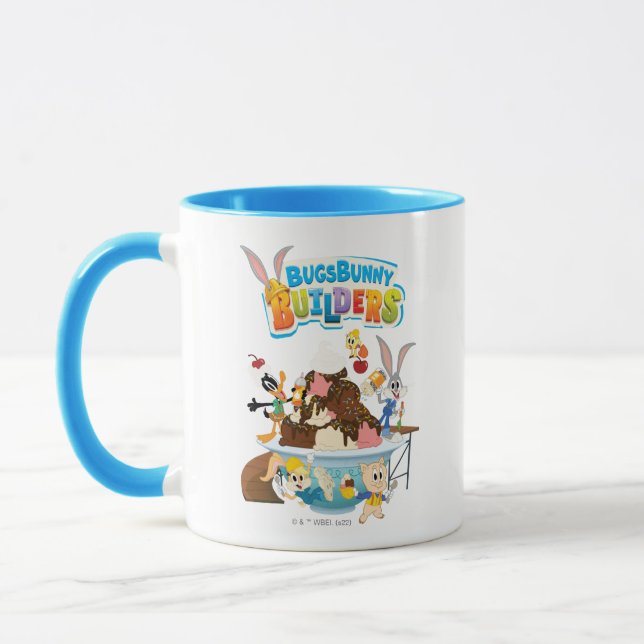 BUGS BUNNY BUILDERS™| Looney Builders Glass Mugg (Vänster)
