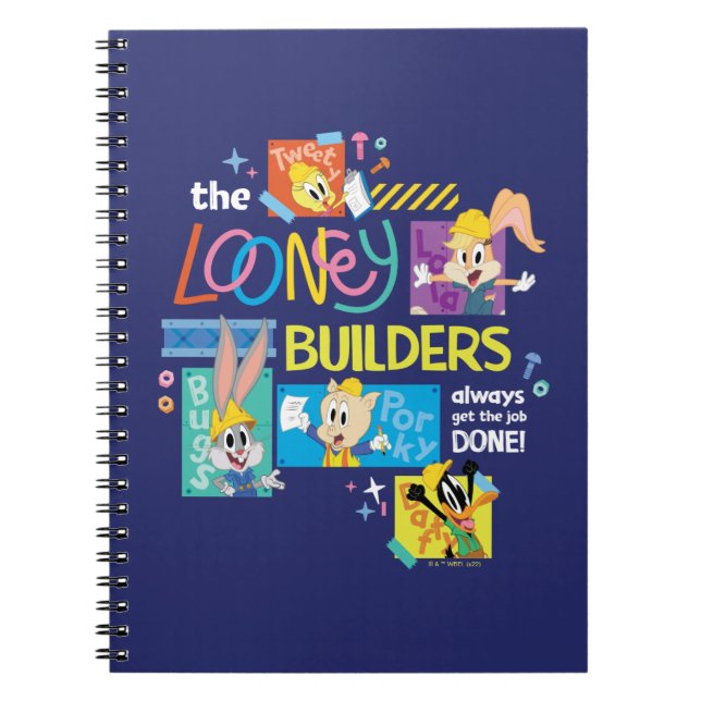 BUGS BUNNY BUILDERS™| Looney Builders-kollage Anteckningsbok (Framsidan)
