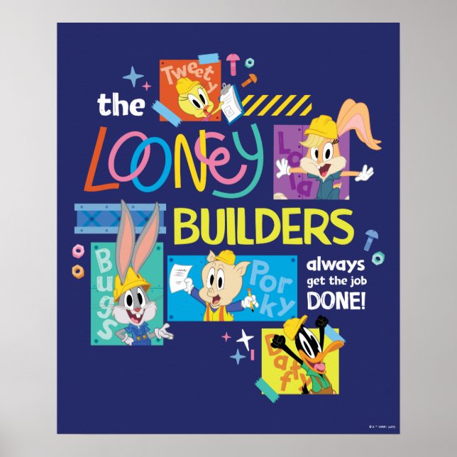 BUGS BUNNY BUILDERS™| Looney Builders-kollage Poster (Framsidan)