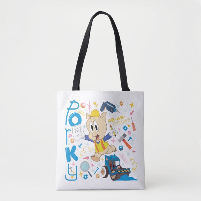 BUGS BUNNY BUILDERS™| Porky Pigs arbetsverktyg Tygkasse (Framsida)