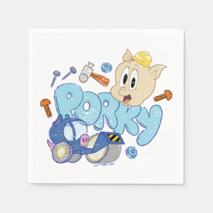 BUGS BUNNY BUILDERS™ Porky Sketch Art Pappersservett