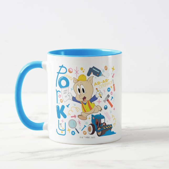 BUGS BUNNY BUILDERS™| Pucky Piggs arbetsverktyg Mugg (Vänster)