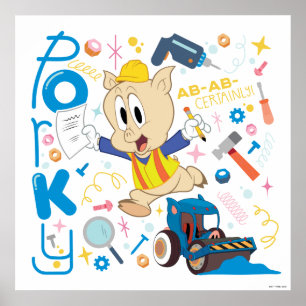 BUGS BUNNY BUILDERS™ Pucky Piggs arbetsverktyg Poster