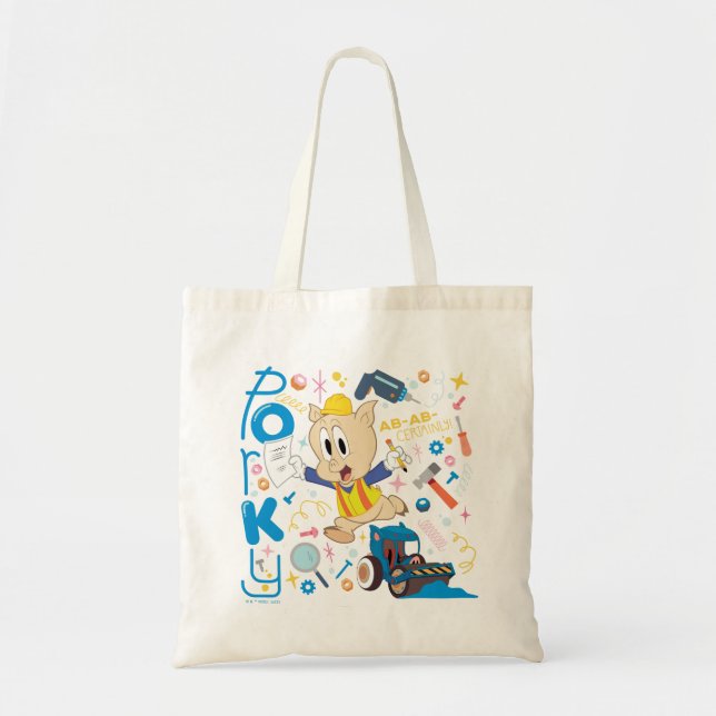 BUGS BUNNY BUILDERS™| Pucky Piggs arbetsverktyg Tygkasse (Framsidan)