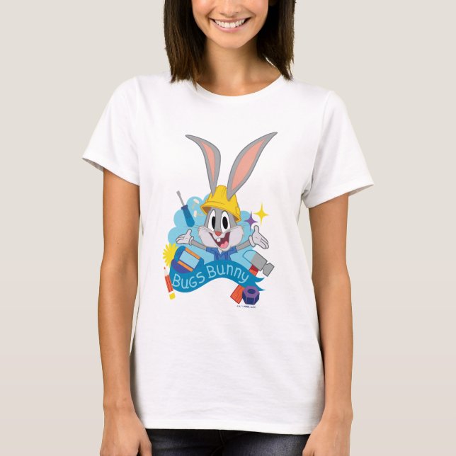 BUGS BUNNY BUILDERS™| Tecknad figur av BUGS BUNNY™ T Shirt (Framsida)