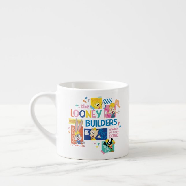 BUGS BUNNY BUILDERS™| The Looney Builders Collage Espressomugg (Vänster)