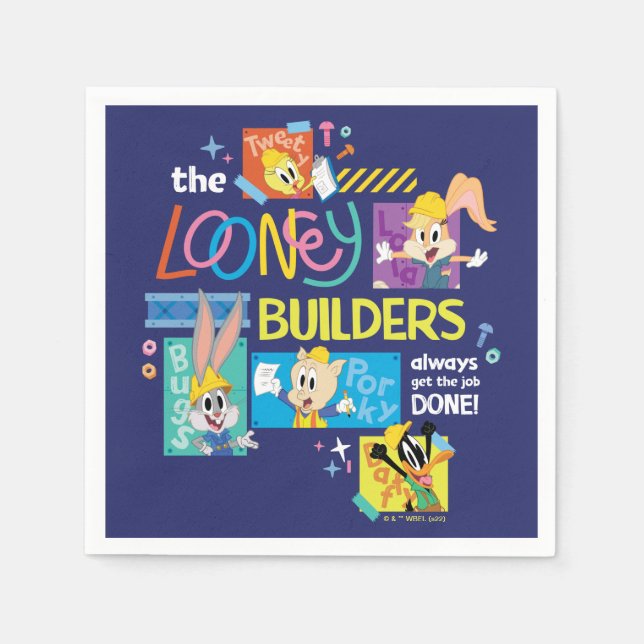 BUGS BUNNY BUILDERS™| The Looney Builders Collage Pappersservett (Framsidan)