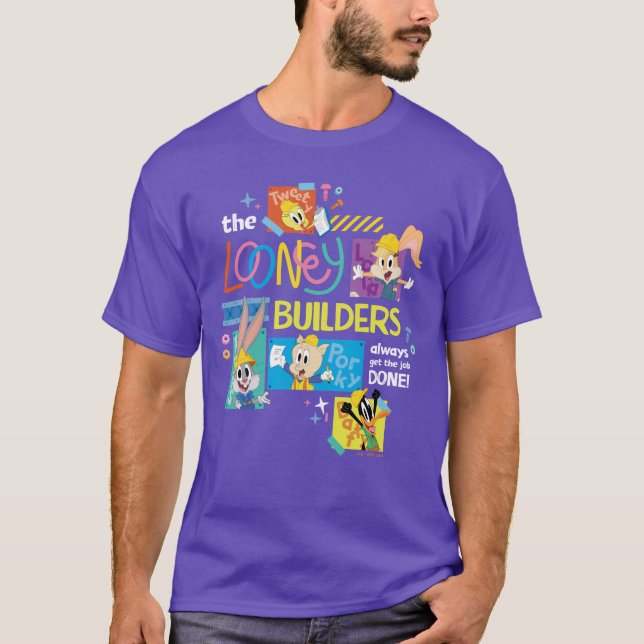 BUGS BUNNY BUILDERS™| The Looney Builders Collage T Shirt (Framsida)
