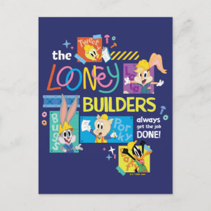 BUGS BUNNY BUILDERS™ The Looney Builders Collage Vykort