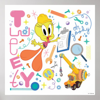 BUGS BUNNY BUILDERS™| TWEETY™ Arbetsredskap Poster