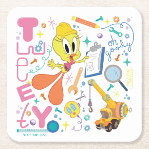 BUGS BUNNY BUILDERS™ TWEETY™ Arbetsredskap Underlägg Papper Kvadrat