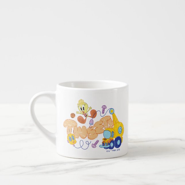BUGS BUNNY BUILDERS™| TWEETY™ Skisskonst Espressomugg (Vänster)