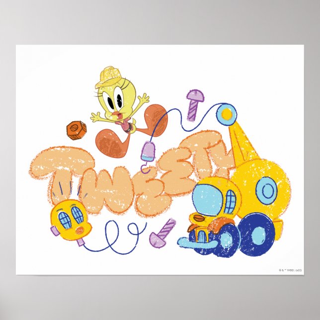 BUGS BUNNY BUILDERS™| TWEETY™ Skisskonst Poster (Framsidan)