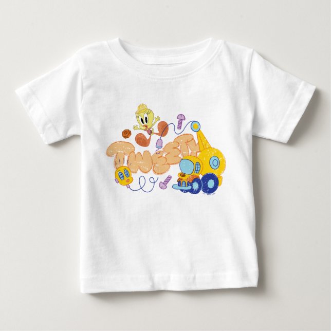BUGS BUNNY BUILDERS™| TWEETY™ Skisskonst T Shirt (Framsida)
