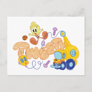 BUGS BUNNY BUILDERS™ TWEETY™ Skisskonst Vykort