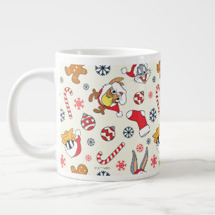 BUGS BUNNY™, DAFFY DUCK™ & Lola Julmönster Jumbo Mugg