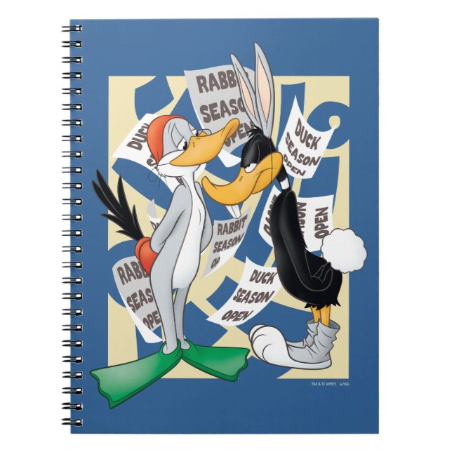 BUGS BUNNY™ & DAFFY DUCK™ Redo för jakt­säsongen Anteckningsbok (Framsidan)