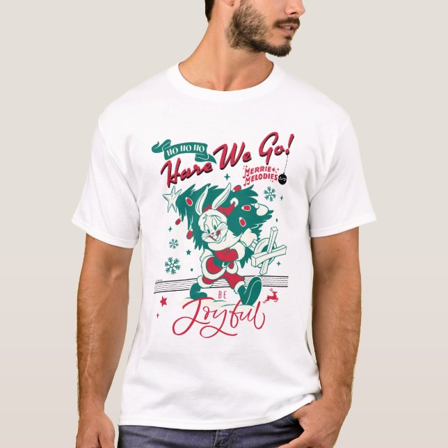 BUGS BUNNY™ - Ho Ho Ho, Hare We Go! T Shirt (Framsida)