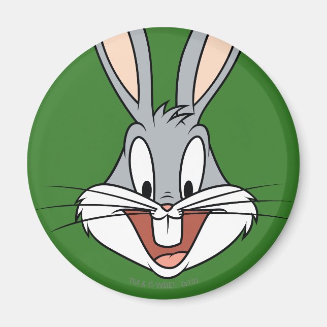 BUGS BUNNY™ Leende Ansikte Magnet (Framsidan)
