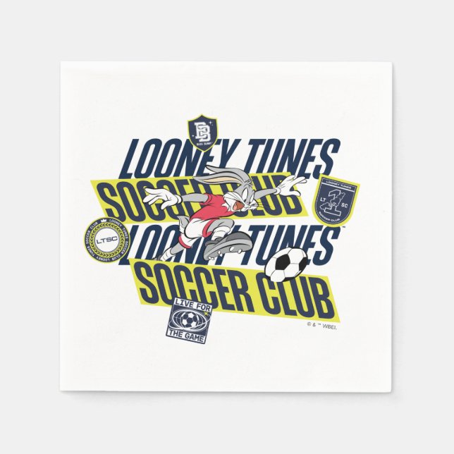 BUGS BUNNY™ LOONEY TUNES™ Soccer Club Pappersservett (Framsidan)