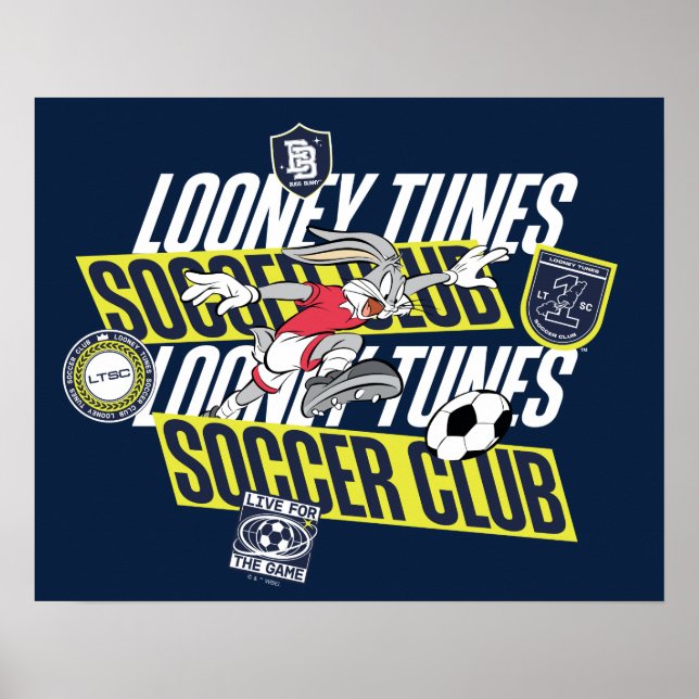 BUGS BUNNY™ LOONEY TUNES™ Soccer Club Poster (Framsidan)