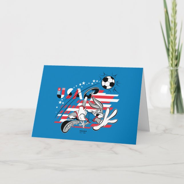BUGS BUNNY™ Team USA-fotbollsgrafik Kort (Framsida)