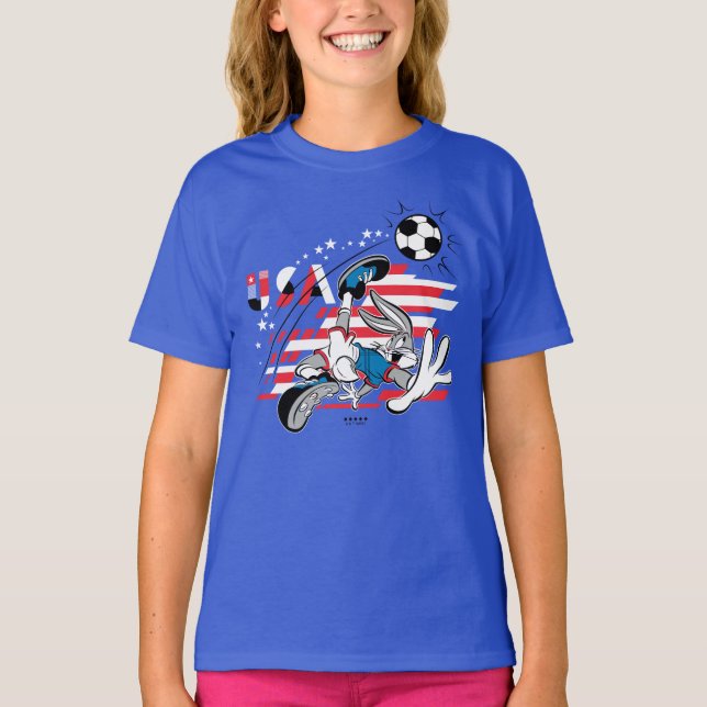 BUGS BUNNY™ Team USA Fotbollsgrafik T Shirt (Framsida)