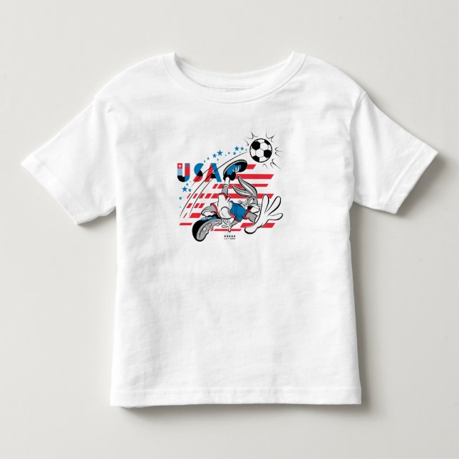 BUGS BUNNY™ Team USA-fotbollsgrafik T Shirt (Framsida)