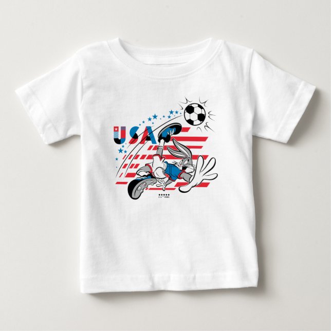 BUGS BUNNY™ Team USA-fotbollsgrafik T Shirt (Framsida)