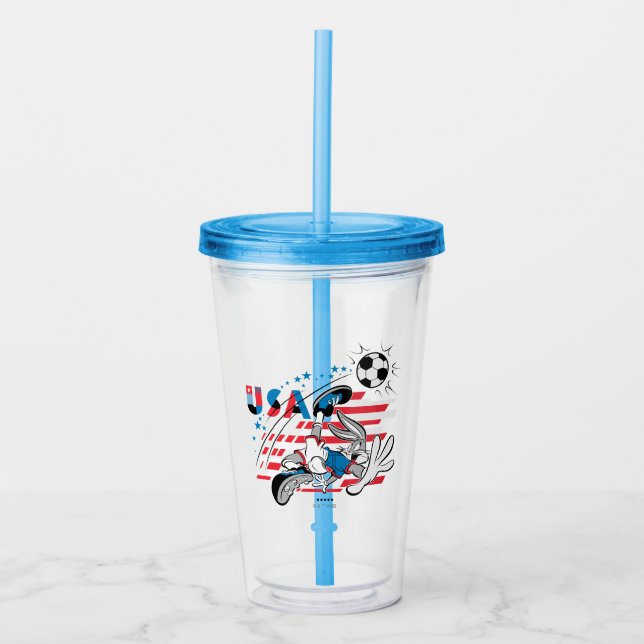 BUGS BUNNY™ Team USA-fotbollsgrafik Take Away Mugg (Framsida)
