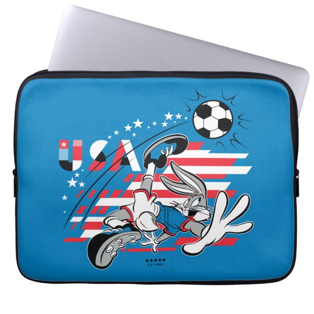 BUGS BUNNY™ Team USA Soccer Graphic Laptop Fodral (Framsidan)