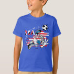 BUGS BUNNY™ Team USA Soccer Graphic T Shirt<br><div class="desc">Check out BUGS BUNNY™ perform a bicycle kick for Team USA! Wear this on a graphic tee,  tote bag,  or pillow! Shop this design on even more custom Zazzle gifts!</div>