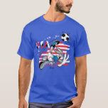 BUGS BUNNY™ Team USA Soccer Graphic T Shirt<br><div class="desc">Check out BUGS BUNNY™ perform a bicycle kick for Team USA! Wear this on a graphic tee,  tote bag,  or pillow! Shop this design on even more custom Zazzle gifts!</div>
