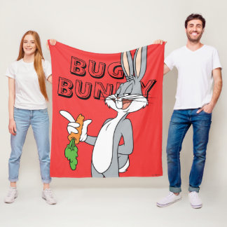 BUGS BUNNY™ With Carrot Fleecefilt
