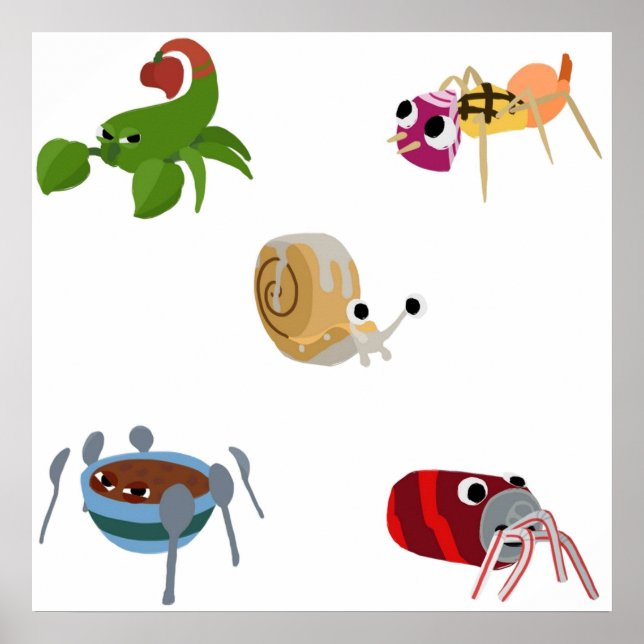 Bugsnax Best of Bugsnax Pack for Fläkt DM me if Poster (Framsidan)