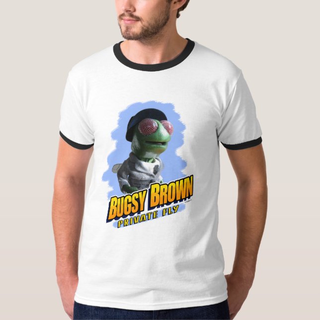Bugsy brun ringer tee shirt (Framsida)