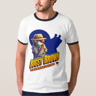 Bugsy brun teckningringer t shirt