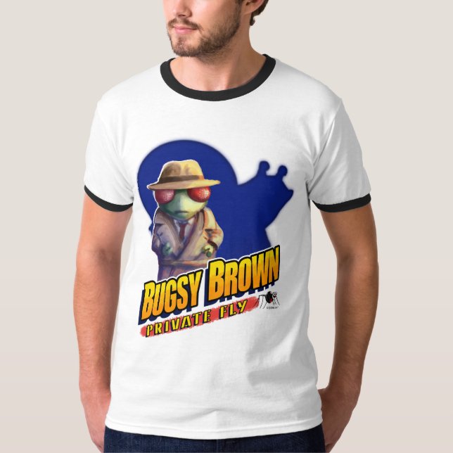 Bugsy brun teckningringer t shirt (Framsida)