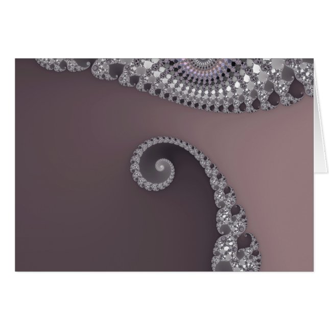 Bugtail - Fractal Card Hälsningskort (Framsidan Horizontal)