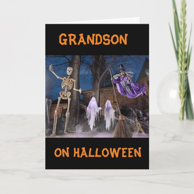 "BUH TILL DIG" **SONSON** GLAD HALLOWEEN KORT (Framsida)