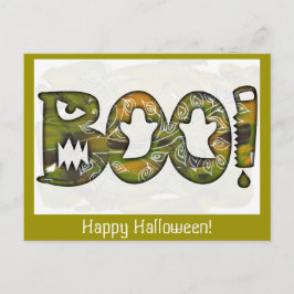 BUhappy halloween - vykort eller inbjudan