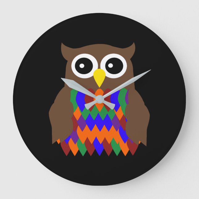 Búho de colores stor klocka (Framsida)