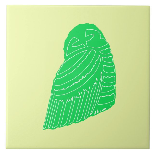 BUHO HELADO i LIME-panel Kakelplatta (Framsidan)