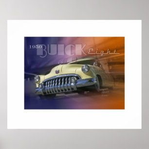 Buick 1950 åtta poster