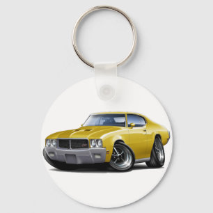 Buick GS gul bil 1970-72 Nyckelring