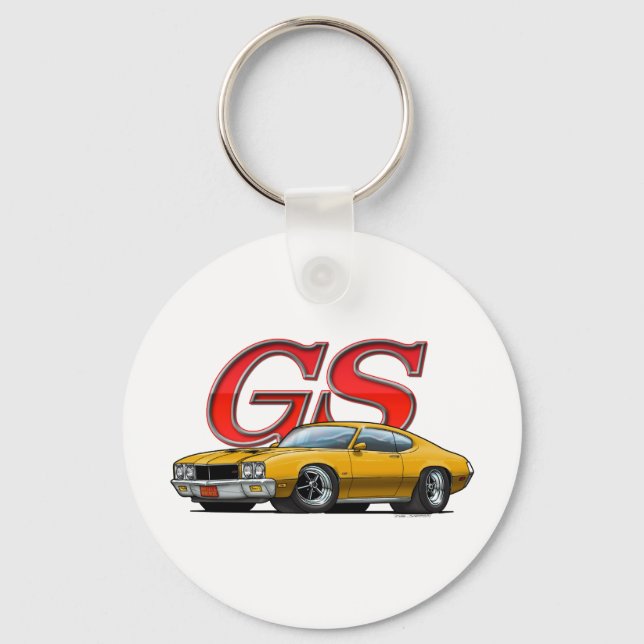 Buick GS_guld Nyckelring (Framsida)