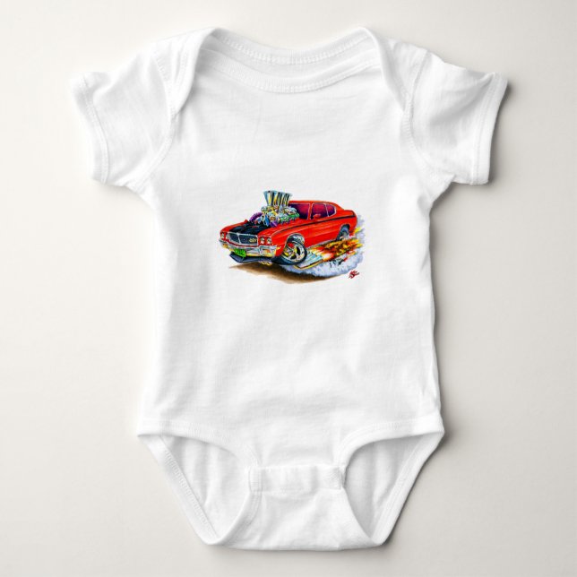 Buick GSX röd bil T-shirt (Framsida)