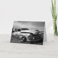 Buick i ett skrothälsningkort