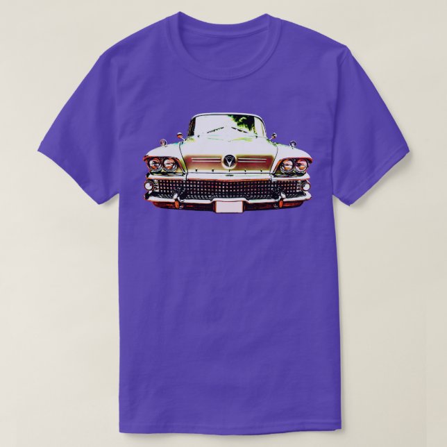 Buick Riviera 1950-talets amerikanska klassiska hö T Shirt (Design framsida)