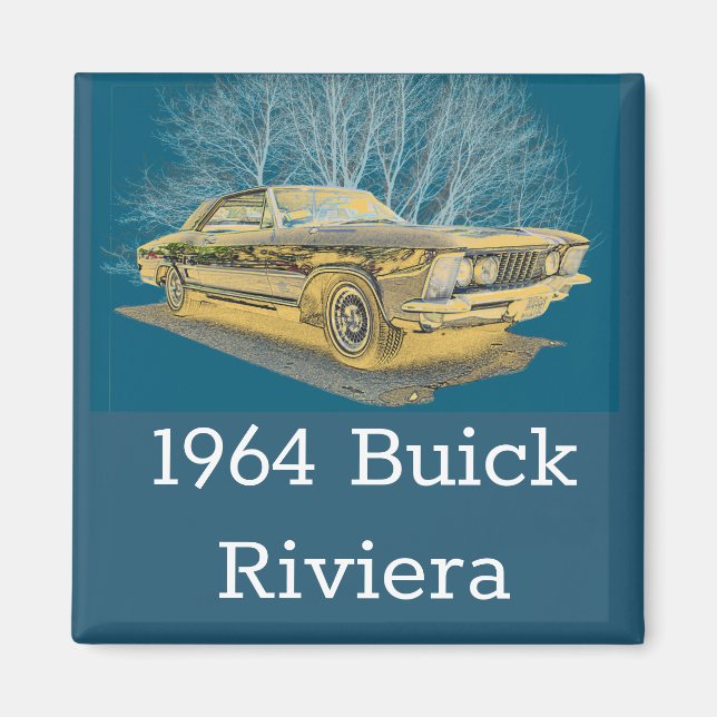 Buick Riviera 1964 Magnet (Framsidan)